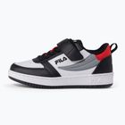 Încălțăminte pentru copii FILA Rega Nf Velcro white/black/fila red