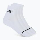 Șosete pentru bărbați SKECHERS 1/2 Terry Qtr Crew 3 pary white traditional