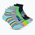 Șosete pentru copii SKECHERS Non Terry High Qtr Crew 6 perechi grey/grey