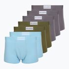 Boxeri pentru bărbați KARL LAGERFELD Essential Logo Trunk 7 perechi olive/clear sky/excalibur