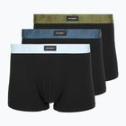 Boxeri pentru bărbați KARL LAGERFELD Kameo Logo Trunk 3 perechi midnight/clear sky/olive