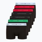 Boxeri pentru bărbați Tommy Hilfiger Repeat Logo Trunks 7 perechi breezy blue/premium green/premium red/black