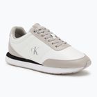 Încălțăminte pentru femei Calvin Klein YW0YW01942 Retro Runner Lace Up Leather MG bright white/chateau