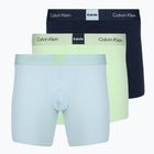 Boxeri Calvin Klein LV00NB4477 Brief 3 perechi patina green/shoreline/iridescent blue