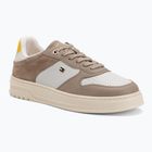 Încălțăminte pentru femei Tommy Hilfiger Sporty Cupsole Tumbled Leather coastal taupe/ecru/yellow