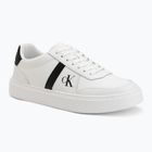 Încălțăminte pentru bărbați Calvin Klein HM0HM02237 Classic Cups Lace Leather EMB Tongue bright white/black