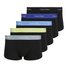 Boxeri pentru bărbați Calvin Klein LV00NB4390 Low Rise Trunk 5 perechi black wb/blue descent wb/green bi/khaki