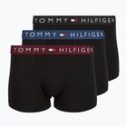 Boxeri Tommy Hilfiger Trunk WB 3 pairs deep regatta/black/bluee jean
