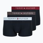 Boxeri pentru bărbați Tommy Hilfiger Trunk WB 3 pairs dark ash/brzy blue/rouge