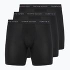 Boxeri pentru bărbați Tommy Hilfiger Micro Long 3 pack black/black/black