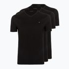 Tricou bărbați Tommy Hilfiger Cotton V-Neck set de 3 bucăți negru/negru/negru
