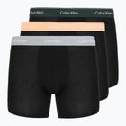 Boxeri Calvin Klein LV00NB4394 Brief 3 perechi black with/darkest spruce wb/black w