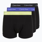 Boxeri pentru bărbați Calvin Klein 0000U2662G Trunk 3 perechi black in green bloom wb/black in da