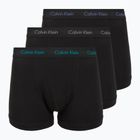 Boxeri pentru bărbați Calvin Klein 0000U2662G Trunk 3 perechi of black bodies and wbs with driftwood