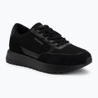 Încălțăminte pentru bărbați Calvin Klein HM0HM02215 City Runner Laceup Nylon Recycled Suede triple black