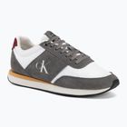 Încălțăminte pentru bărbați Calvin Klein HM0HM02212 Retro Runner Bans Leather Suede granite gray/white/rhubarb