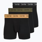 Boxeri pentru bărbați Calvin Klein LV00NB4410 Brief black w/bronze flash wb/black/oliv