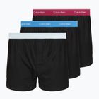 Boxeri pentru bărbați Calvin Klein LV00NB4267 Boxer Slim black bodies w/ poseidon blue/plein