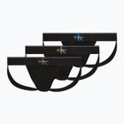 Slipuri pentru bărbați Calvin Klein LV00NB4644 Jock Strap black bodies w/ granite gray/poseid