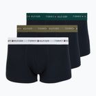 Boxeri pentru bărbați Tommy Hilfiger Trunk WB 3 pack nb//white/orna green/utility olive