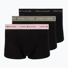 Boxeri pentru bărbați Tommy Hilfiger Trunk WB 3 pack utility sage/black/bonita pink