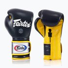 Mănuși de box Fairtex Heavy Hitter's Mexican Style blue/yellow