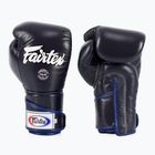 Fairtex Stylish Angular Sparring Mănuși de box - deget blocat albastru