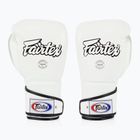 Mănuși de box Fairtex Stylish Angular Sparring - Locked Thumb white