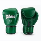 Mănuși de box Fairtex Real Leather Boxing green