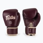 Mănuși de box Fairtex Real Leather Boxing maroon