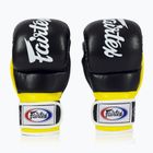 Mănuși Fairtex Super Sparring Grappling negru/galben
