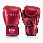 Mănuși de box Fairtex Metallic Boxing red