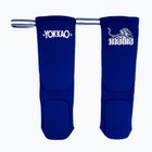Apărători de tibie YOKKAO Muay Thai Boxing blue cotton