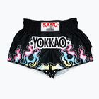 Pantaloni scurți de antrenament pentru bărbați YOKKAO Flames CarbonFit black