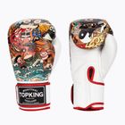 Mănuși de box Top King Boxing Culture white/red TKBGCT-SL-1C1