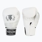 Mănuși de box Top King Muay Thai Power Snake white/silver