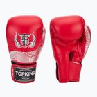 Mănuși de box Top King Muay Thai Power Snake red/silver