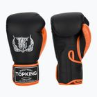 Mănuși de box Top King Reborn Boxing Semi Leather black/orange