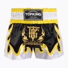 Pantaloni scurți de antrenament Top King Thai Boxing black/gold/white