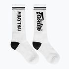 Șosete Fairtex "Muay Thai" alb/negru