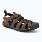 Sandale pentru bărbați KEEN Clearwater Cnx Leather dark earth/black