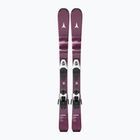 Schiuri de coborâre pentru copii + legături Atomic Maven Jr 100-120 + C5 GW red plum