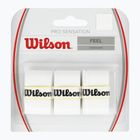 Învelișuri pentru rachetă de tenis Wilson Pro Overgrip Sensation 3 buc. white