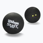 Minge de squash Wilson Staff Ball Double Yellow Dot 3 buc. black