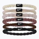 Elastice pentru păr Nike Flex Hair Tie 6 szt. sail/lt orewood brn/white