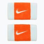 Manșetă pentru încheietură Nike Swoosh Doublewide Wristbands 2 szt. glacier blue/safety orange/glacier blue