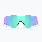 Ochelari de soare Oakley Cybr Zero polished white/prizm sapphire