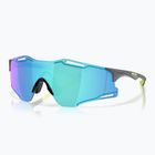 Ochelari de soare Oakley Cybr Zero matte carbon/prizm sapphire with uranium ink