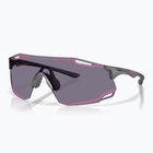 Ochelari de soare Oakley Cybr Dyno matte grey smoke/prizm grey with pink ink