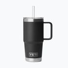 Cană termică YETI Rambler Straw 739 ml black